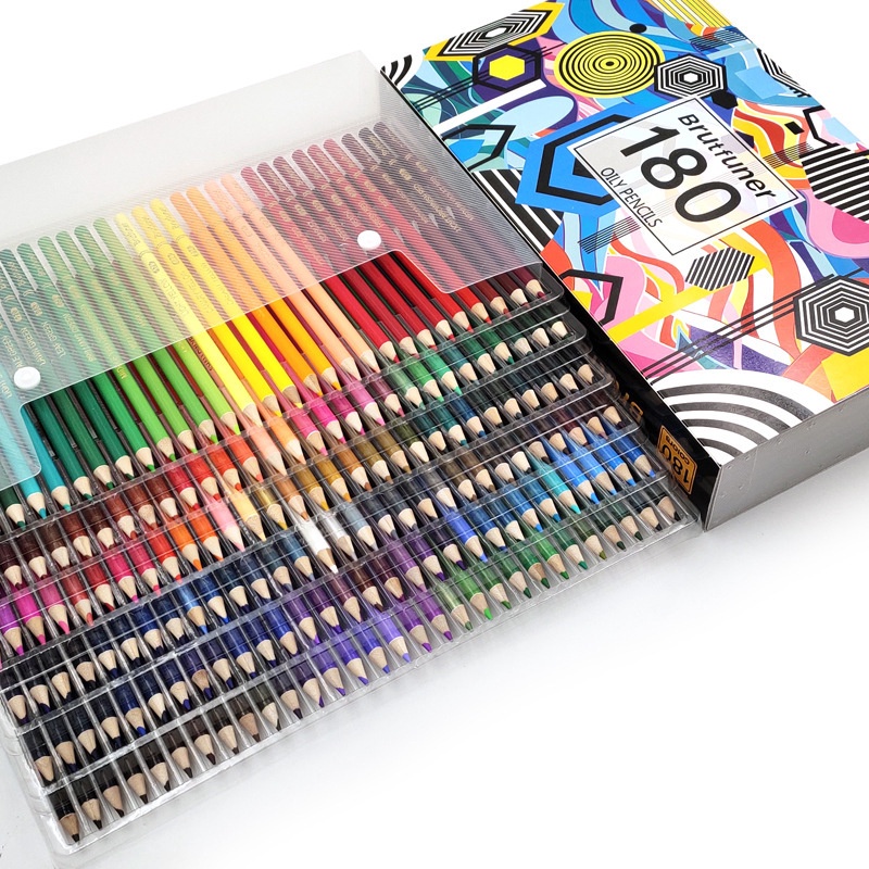 

PANAS Pensil Warna Brutfuner Painting Oil Pencil Artist Color Pencil Set 18
