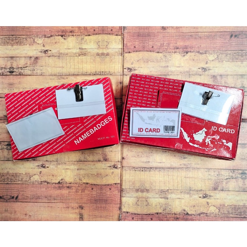 

Name Tag Multi Tanda Peserta Peniti Jepit buaya Namebadges Dos Merah x R7V2