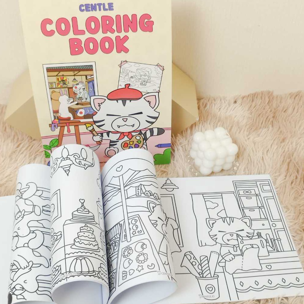 

Buku Mewarnai Anak2 Centle A4 Colouring Book Centle q L3K3
