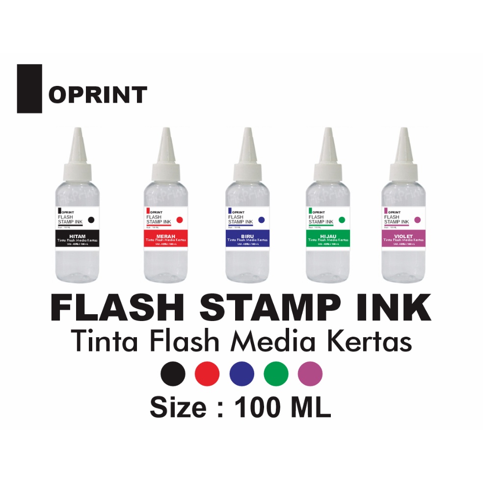 

Tinta Stempel Flash Media KERTAS Size 1 ml x F3H3