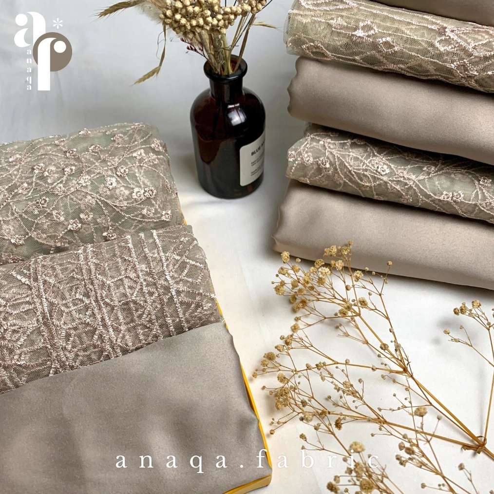 Paket Kain BRIDESMAID PREMIUM  Lamaran  Seragaman Keluarga  Wisuda Lengkap Satin Kebaya Brokat Warna