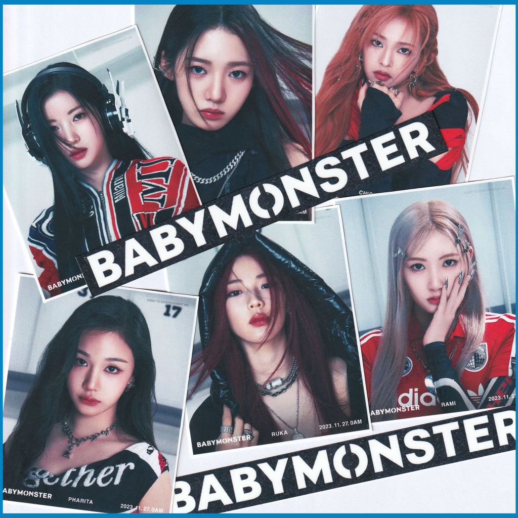 

8 pcs STIKER BABYMONSTER, Sticker Laptop, Handphone, Mobil, Motor, Merchandise