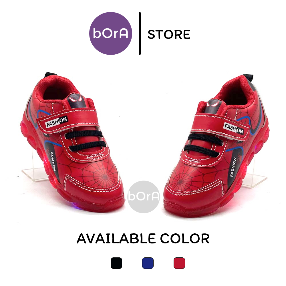SETYAWAN BROS - Sepatu anak Laki-laki Model Sepatu Led Dengan model karakter Bergambar