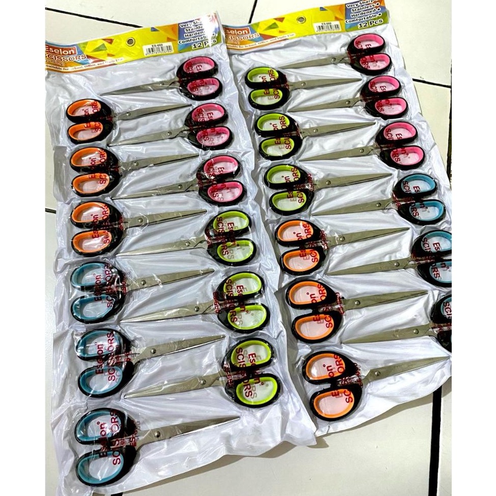 

12 Pcs 1 Renteng Gunting OVAL Eselon ES66 d R3N2