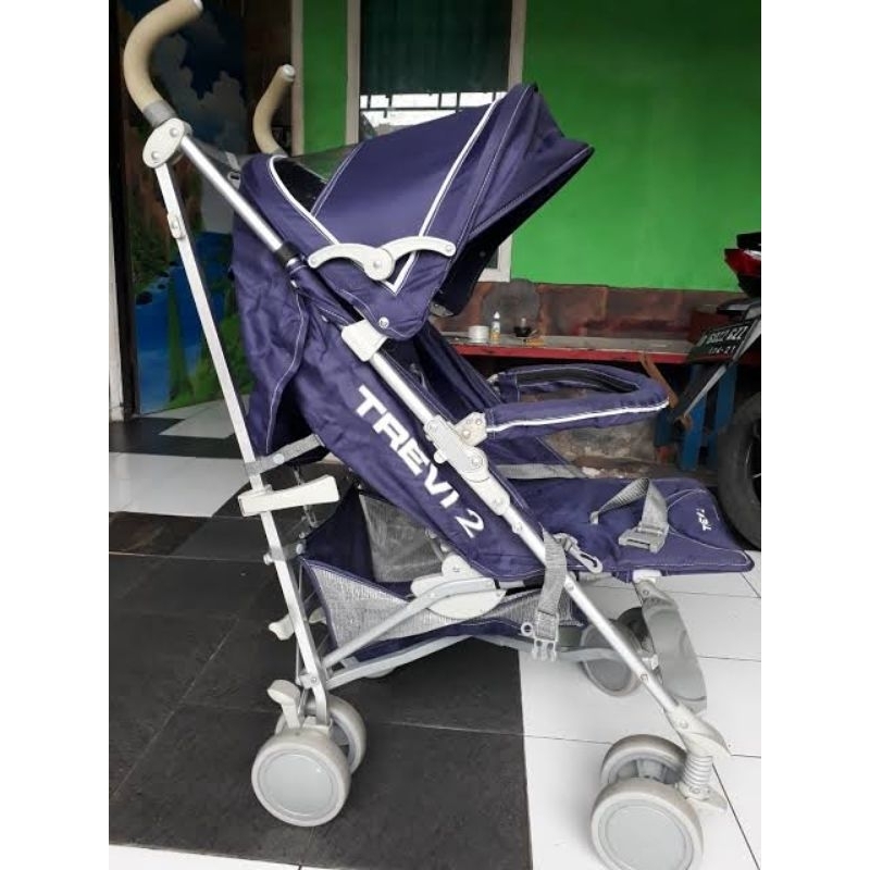 Preloved stroller baby Elle trevi 2 navy