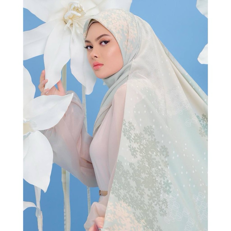 hijab segi empat ZM Zaskia Mecca motif