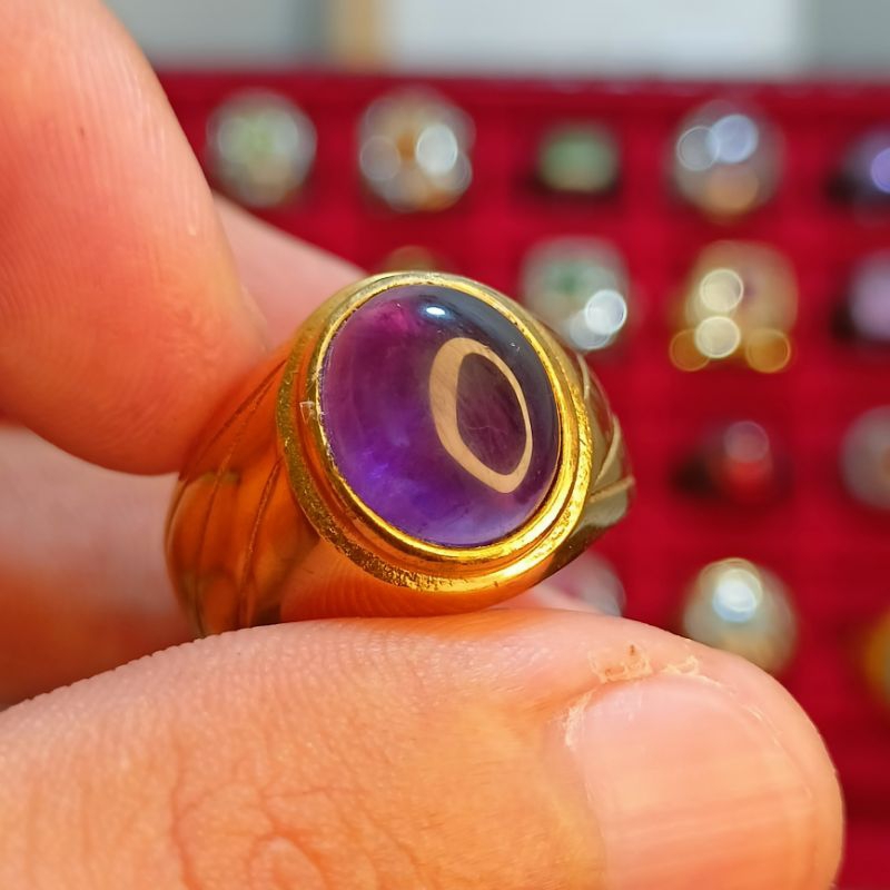 Cincin Batu Kecubung Kalimantan