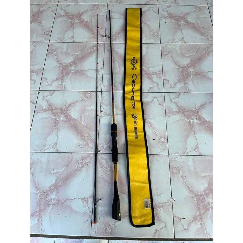 rod capung 702, jagero 802, keranga 1-3lb, reel ryobi anesta 1000hp