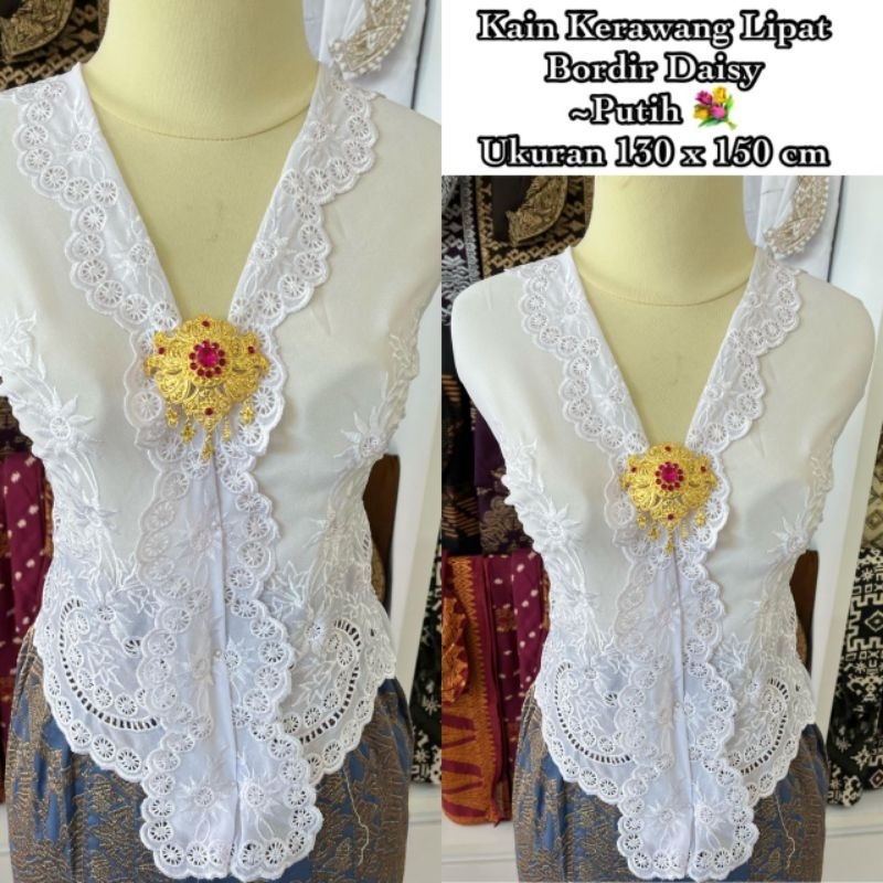 KAIN KEBAYA LIPAT BORDIR DAISY