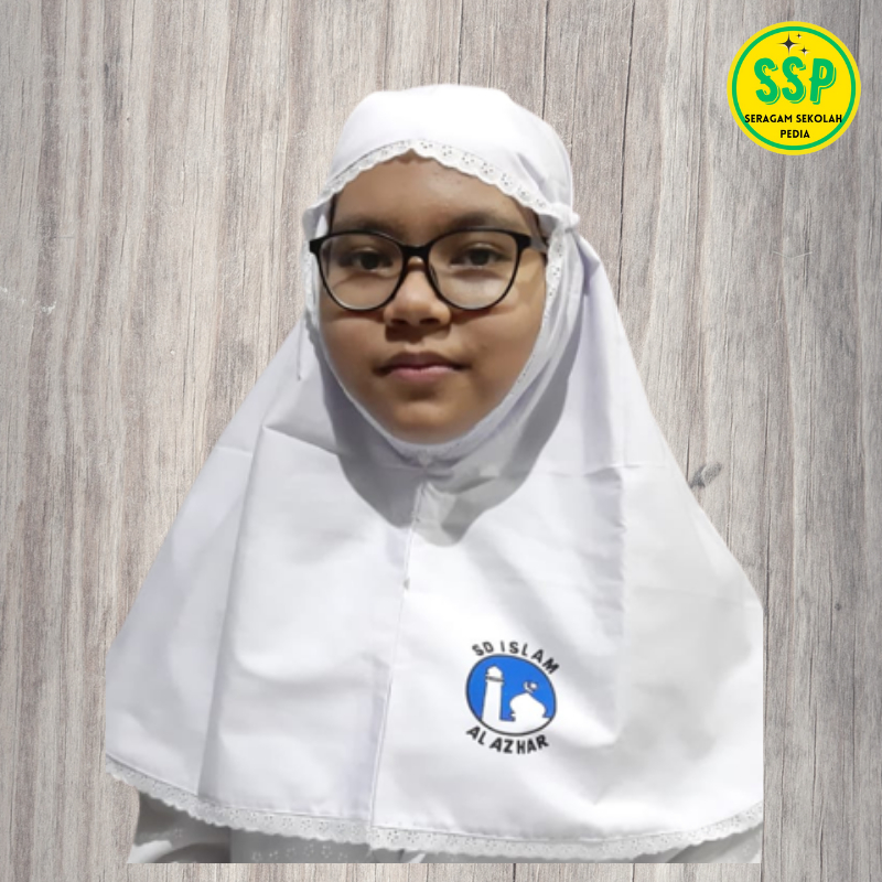 bergo anak sd al azhar warna putih