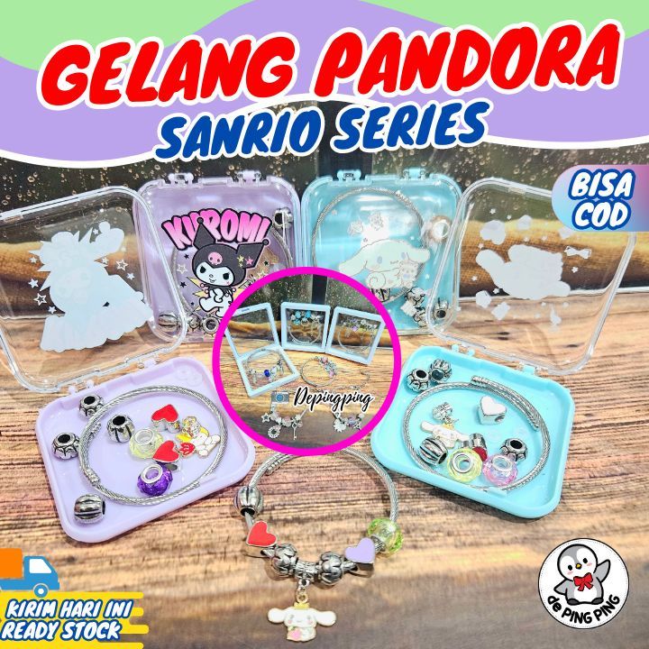 Gelang Pandora Sanrio/Pandora Sanrio/Gelang Sanrio Lucu/Pandora Dewasa dan Anak-Anak