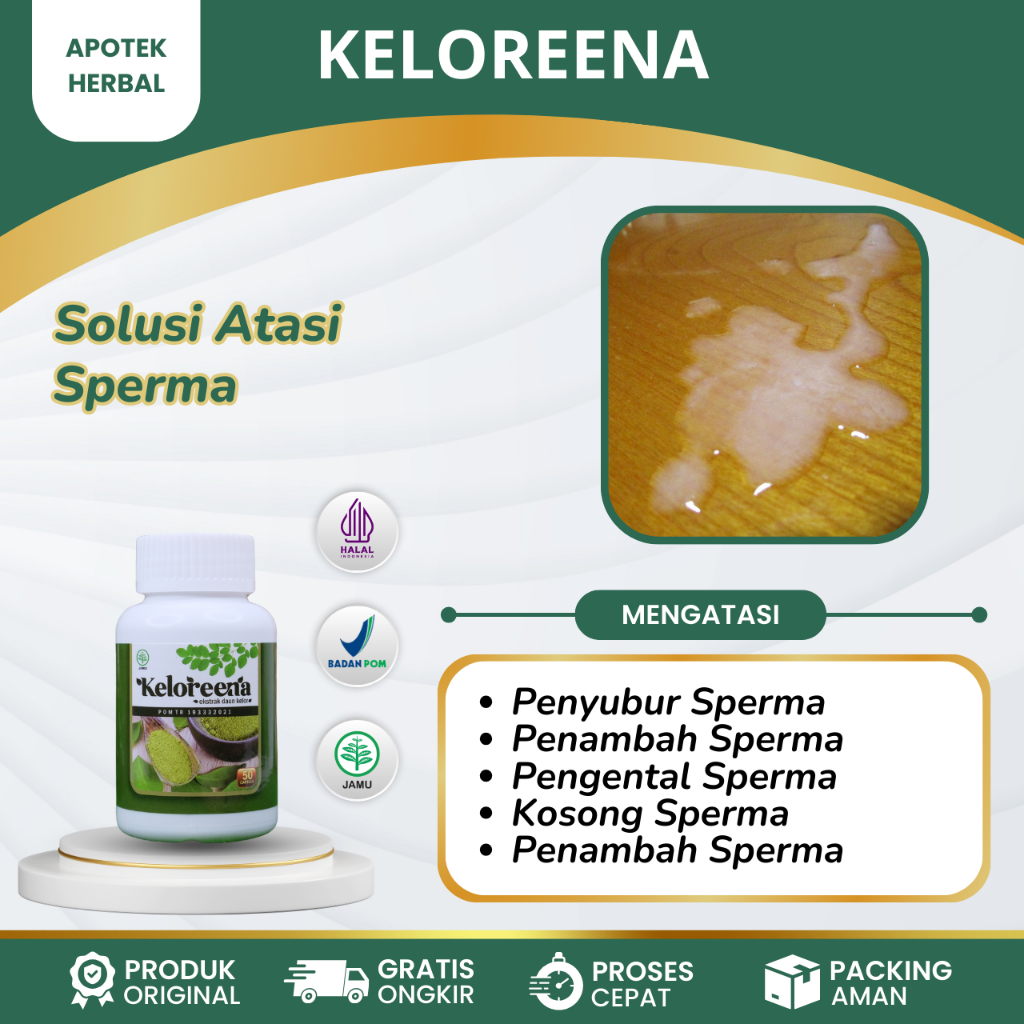 Obat Penyubur Pria mandul, Pengental Sperma Encer, Mengobati Varikokel - 50 Kapsul