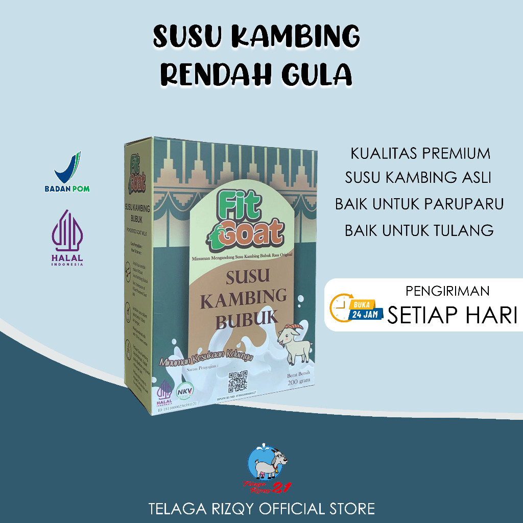 

Susu Kambing Etawa Fit Goat 200 gram.