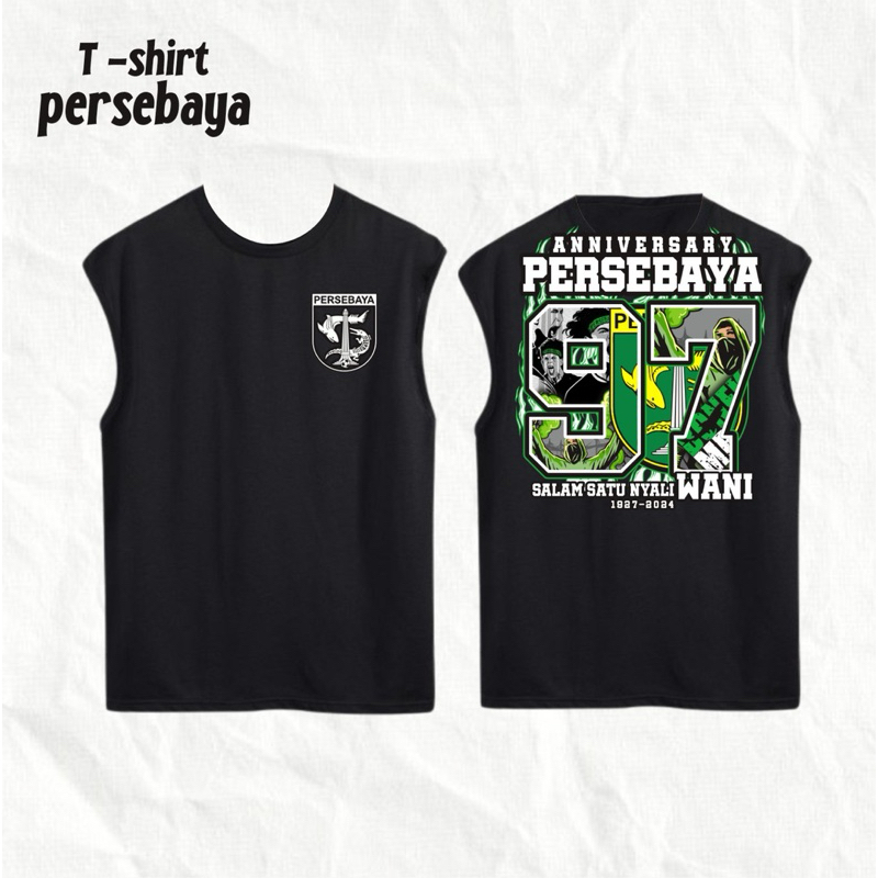 Kaos Singlet Supporter Anniversary Persebaya Surabaya Salam Satu Nyali