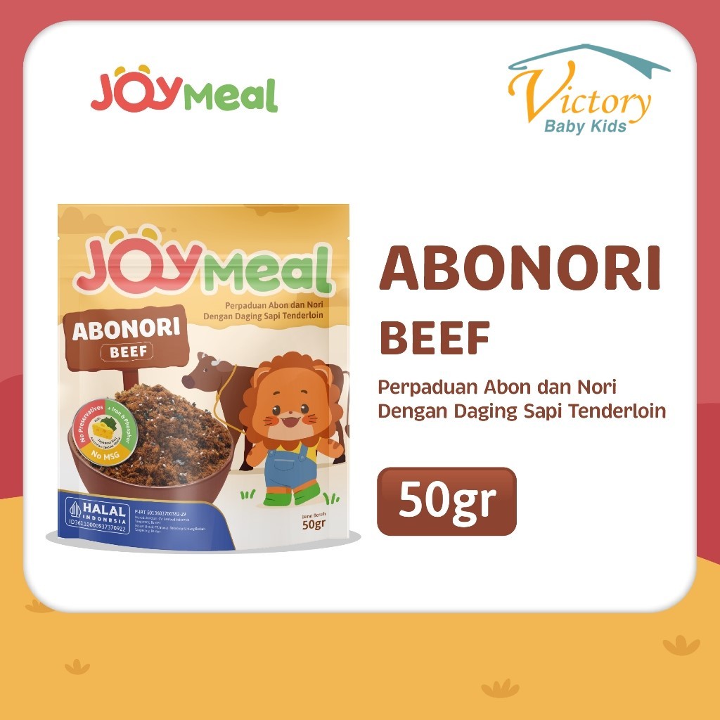 

JoyMeal AboNori BEEF Original 50gr | Perpaduan Abon dan Nori dengan Daging Sapi Tenderloin