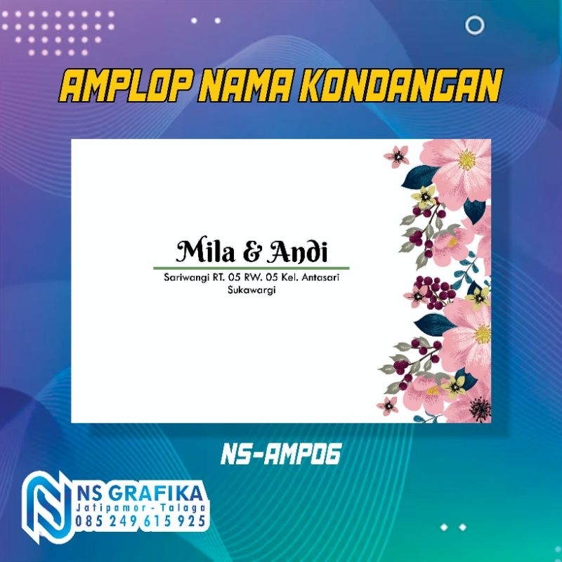

100 pcs Amplop Nama Kondangan TERMURAH