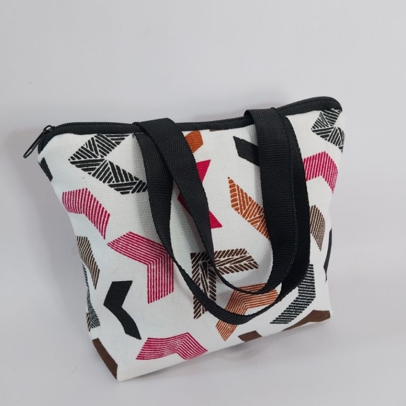 Tas Totebag Mini Wanita Kanvas / Pouch Make up ukuran 20×14 cm Souvenir Pernikahan