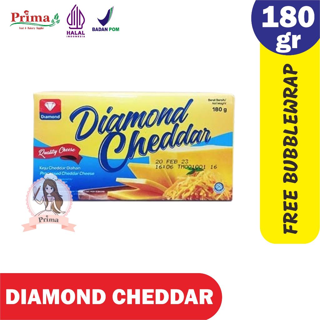 

Keju - Diamond - Keju Cheddar - 180gr