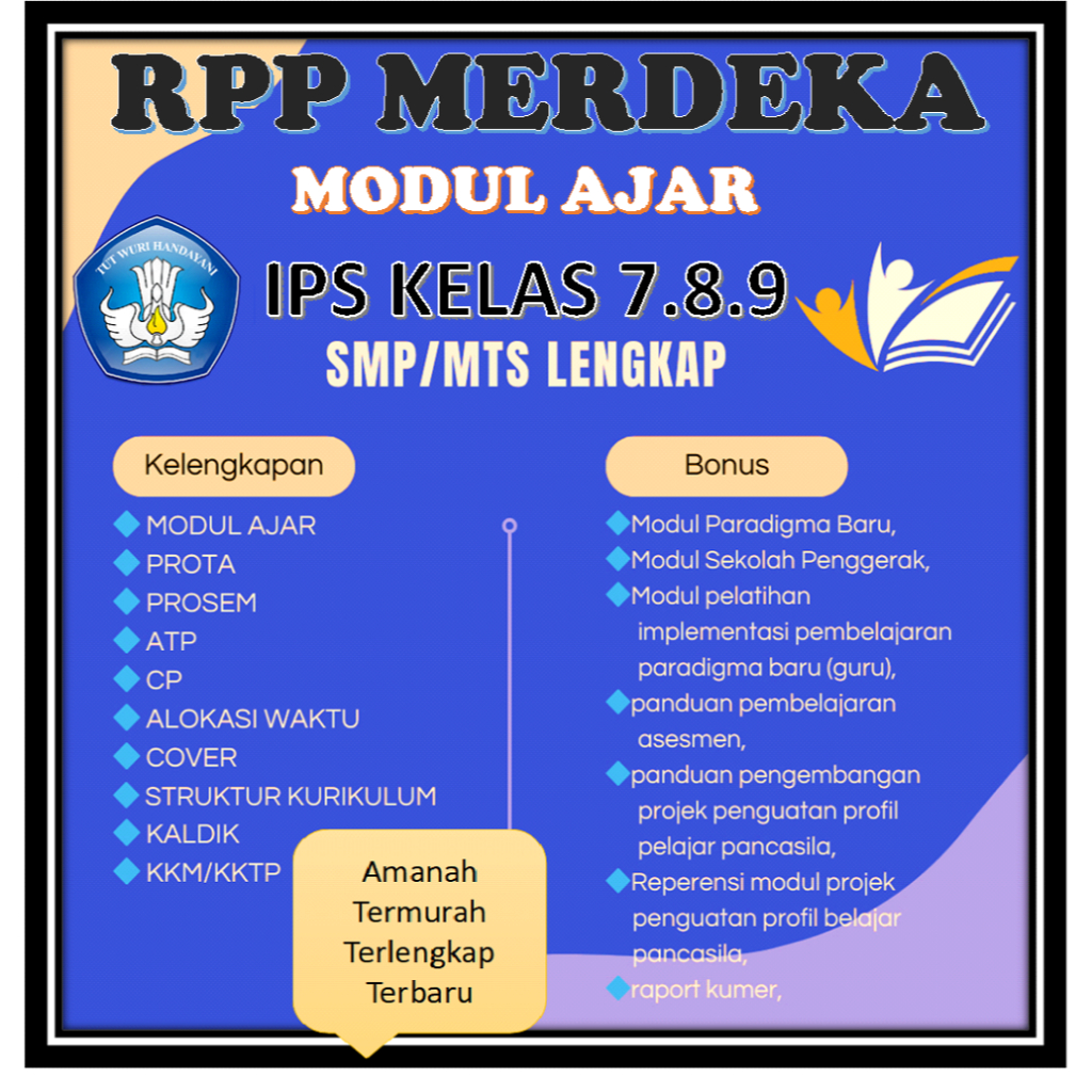 

MODUL AJAR IPS KELAS 7.8.9 SMP/MTs KURIKULUM MERDEKA LENGKAP