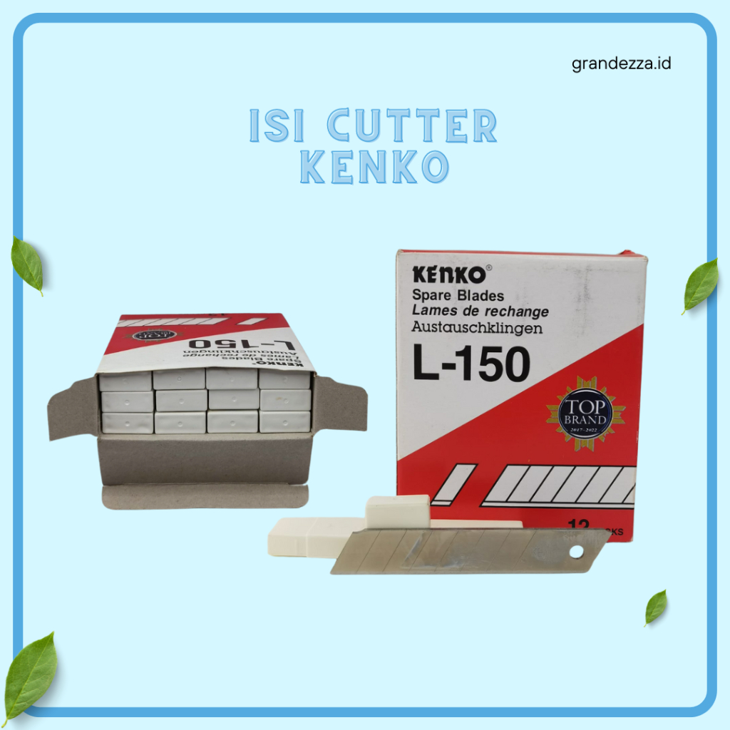 

isi Cutter Pisau Kertas Kenko Refill isi ulang L-150 L150 tersedia merk Orlee kualitas bagus OR-150