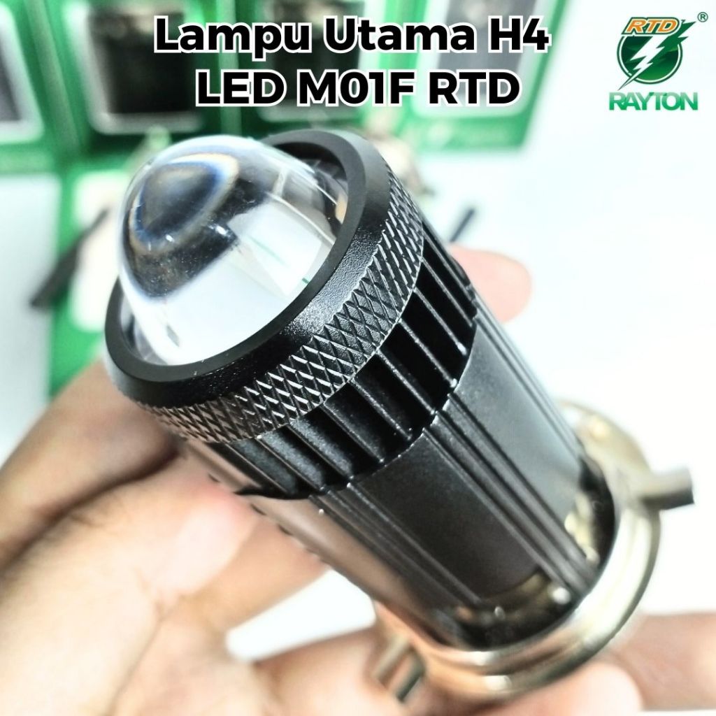 LAMPU LED RTD M01F H4 MOTOR MOBIL PUTIH BOHLAM DOP DEPAN LED PROYEKTOR H4 HI LO WARM WHITE YELLOW