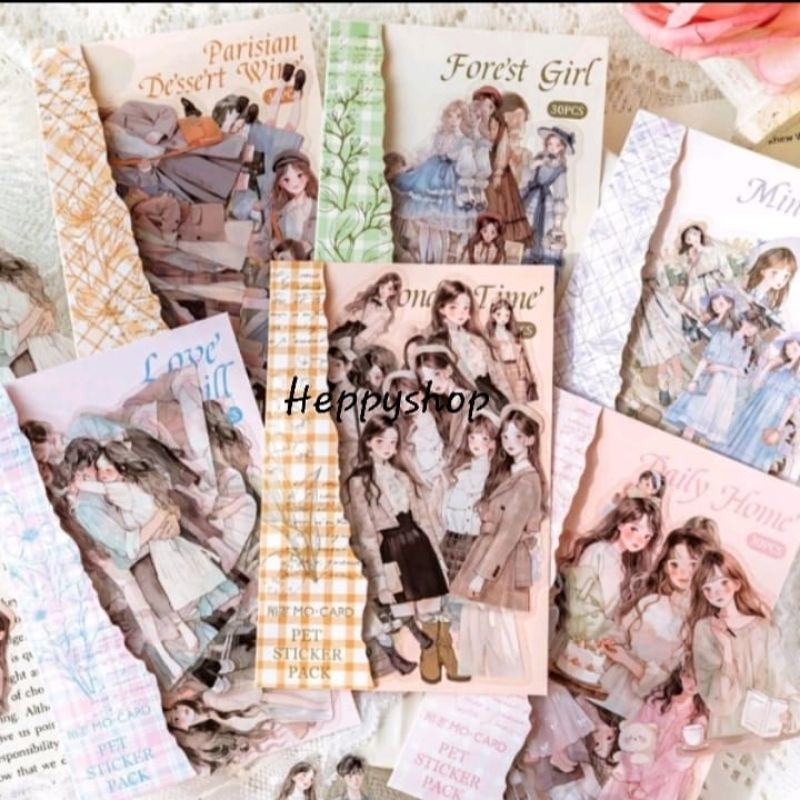 Stiker Cewek Korea Couple, Sticker Korean Girl Estetik