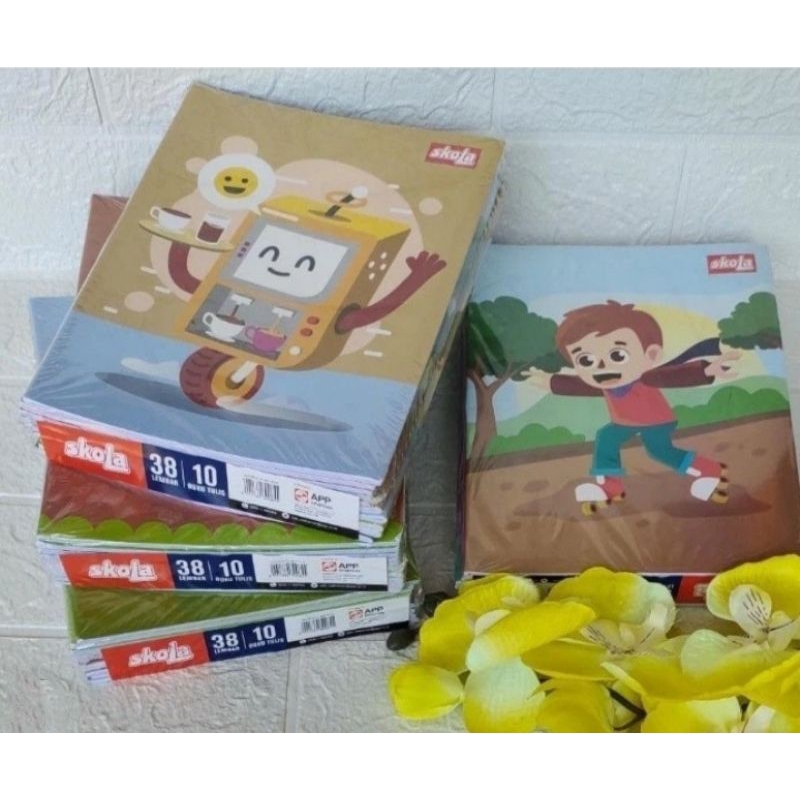 

(1 Pack) Buku Tulis SKOLA 38 Sinar Dunia/ Skola 10 Buku x 38 Lembar