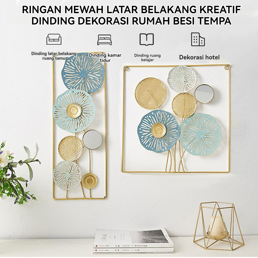 Dinding Pajangan Dinding Circle Hiasan Mewah Wall Decor