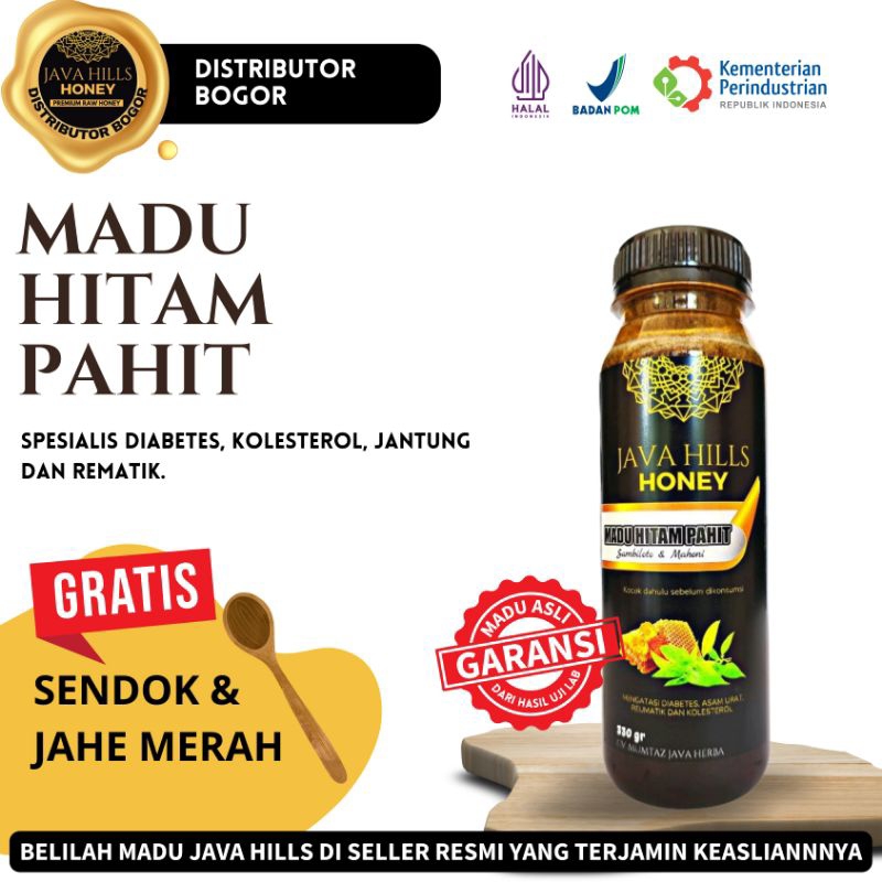 

Madu Hitam Pahit 320gr kolestrol asam urat diabetes