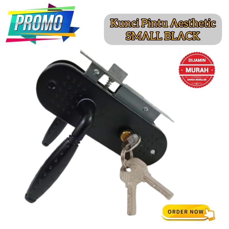 Kunci Pintu Rumah Handle Black Pintu Kecil Gagang Pintu Rumah Small Kunci Pintu Kamar Hitam