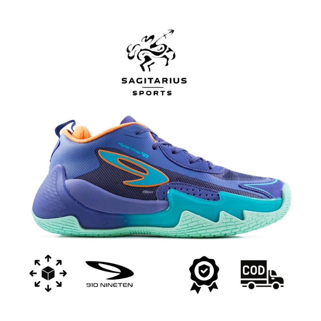 910 Sepatu Training Nakami Flow - Ungu/Biru-MD/Jingga