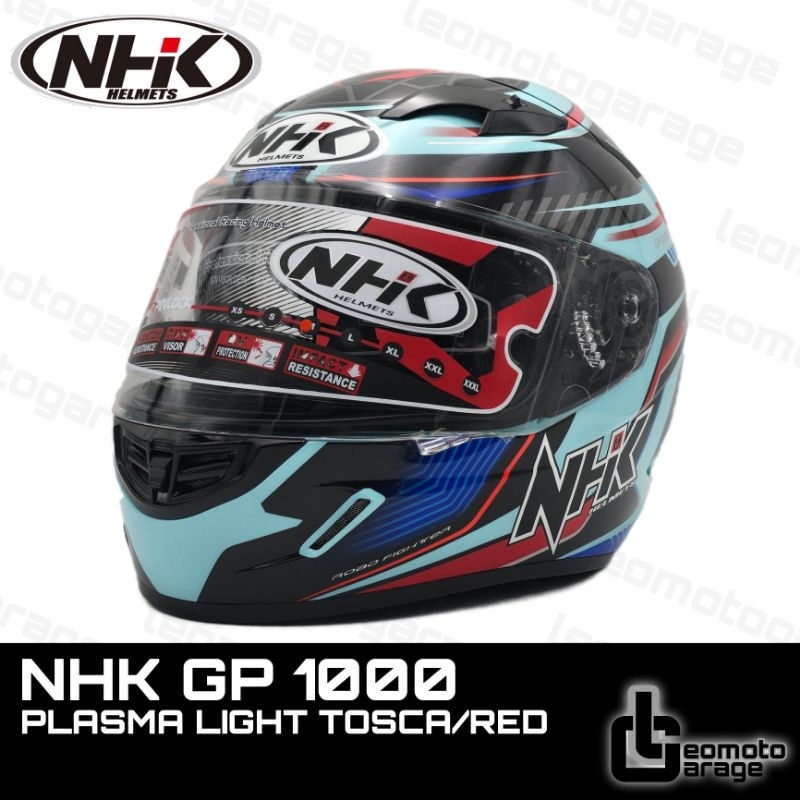 NHK GP 1000 PLASMA LIGHT TOSCA/RED HELM FULL FACE