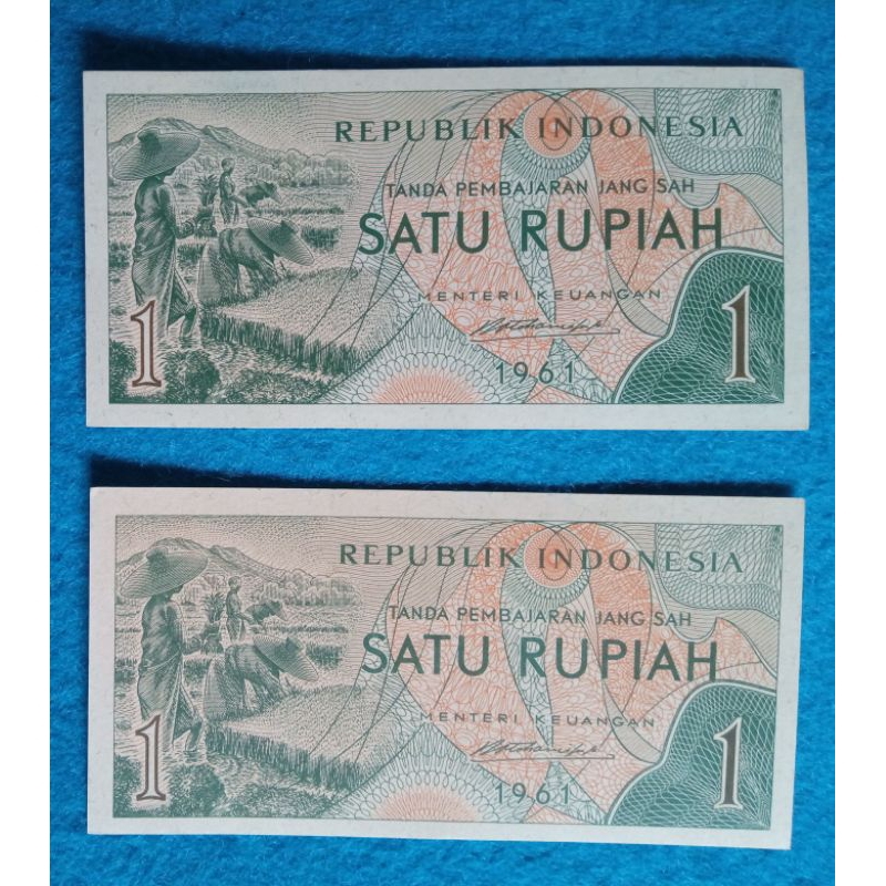 1 rupiah tahun 1961