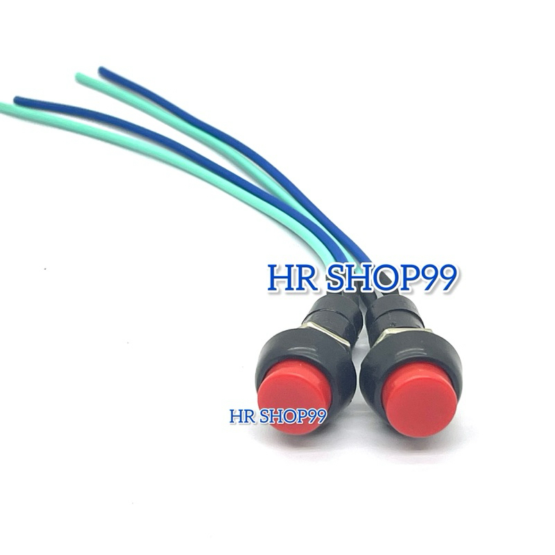 Saklar ON Off Lampu motor Saklar Tombol Bulat Saklar Lampu Tembak Tombol merah