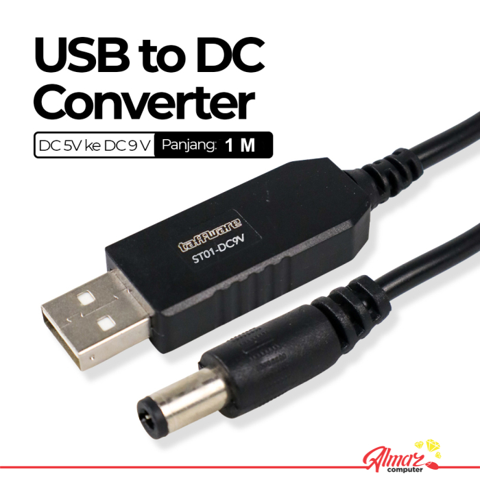 USB Converter Adapter Power Boost Line DC 5V to DC 9V 0.9A