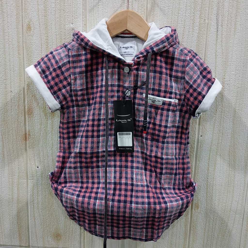 Hoodie Anak Kurta Lengan Pendek Bahan Flanel By Libas