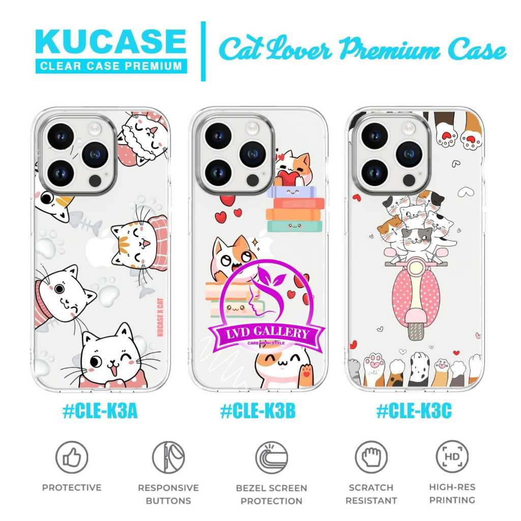 Softcase Premium Motif Cat Lover CLE-K3 Case Redmi Note 11 4G Redmi Note 11 Pro 4G Redmi Note 12 4G 
