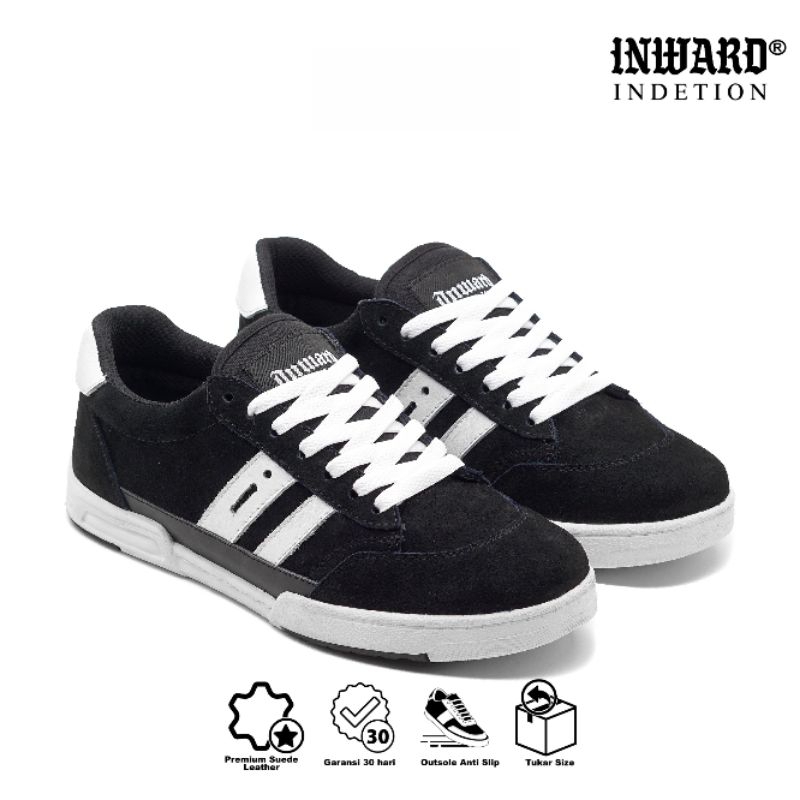 Indetion inward - Bekkel clasic black white | Sneakers | sepatu pria