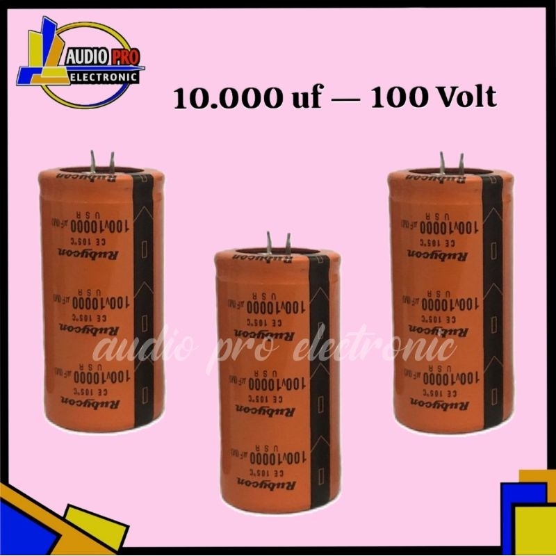 ELCO AUDIO 10000UF 100V RUBYCON ORANGE