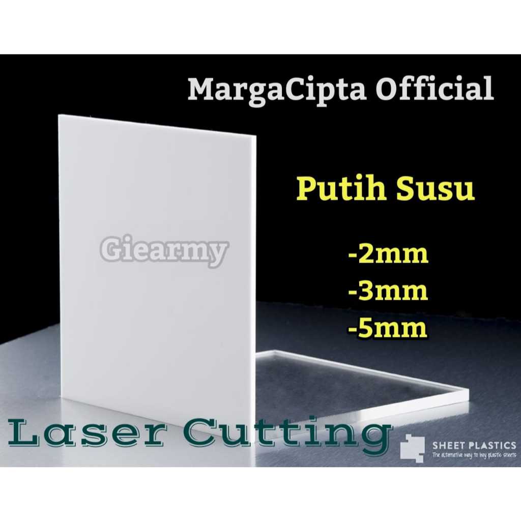 

Akrilik Acrylic Putih Susu Bebas Ukur Sendiri Potongan Custom