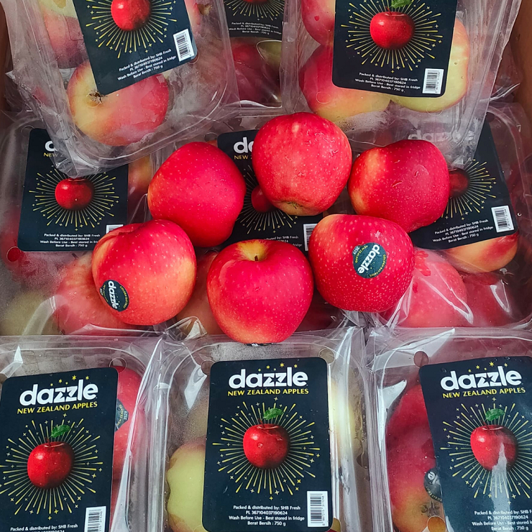 Apel Dazzle Segar per box buah Segar Cikarang