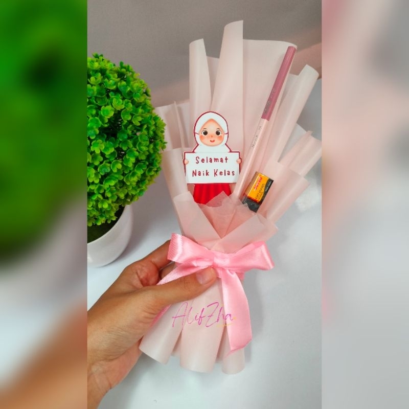 AlifZha - Buket mini Kenaikan Kelas / Buket wisuda Anak TK /Buket Wisuda Anak SD