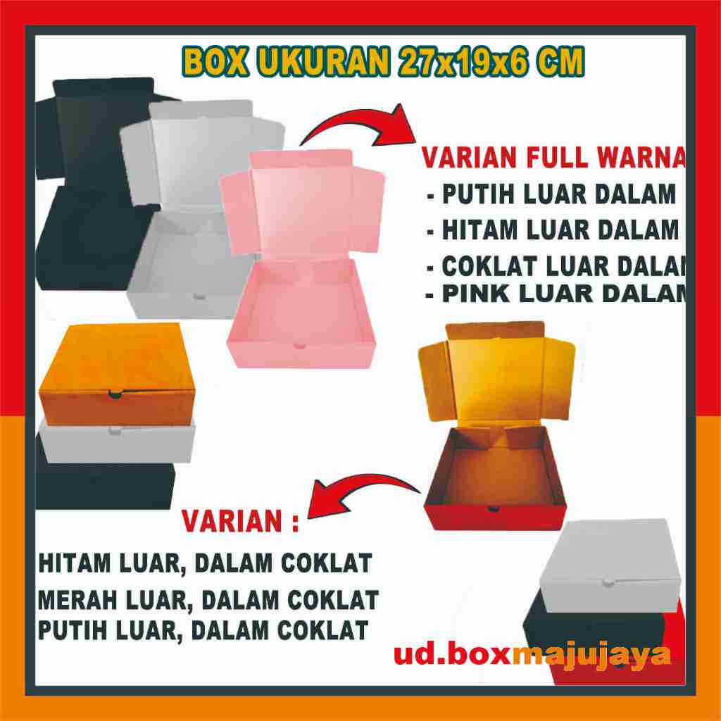 

Box 27x19x6 Cm / Box Lipat Depan / Box Hampers / Kardus Polos