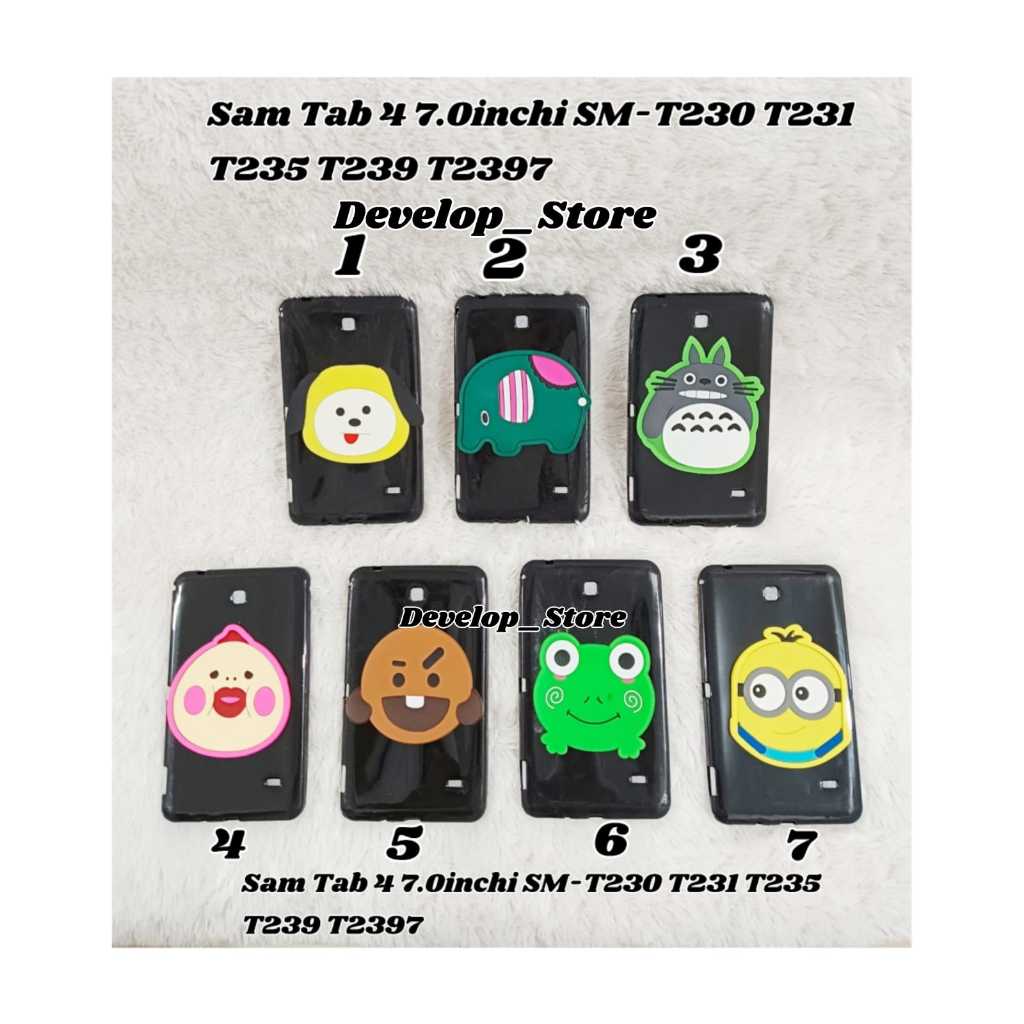 Softcase Silicon Gambar Samsung Galaxy Tab 4 7.0inchi SM-T230 T231 T235 T239 T2397