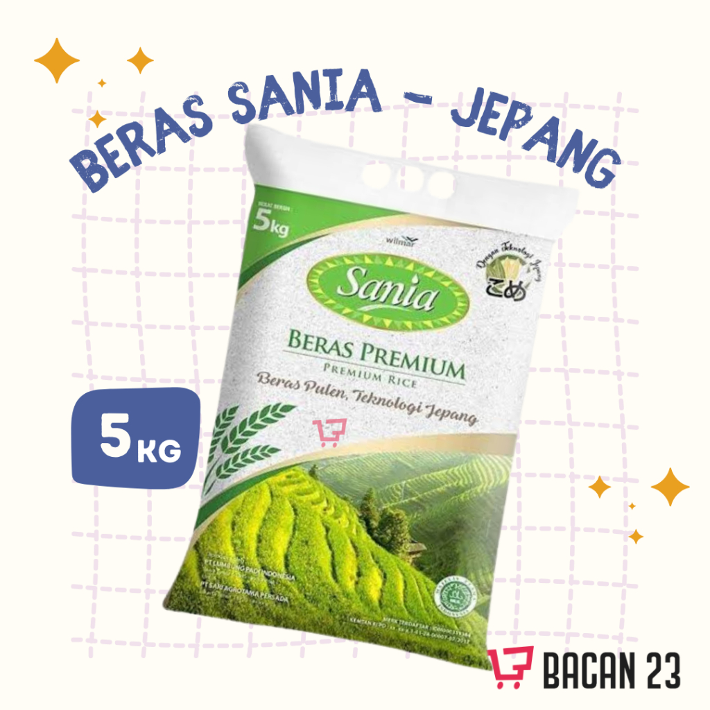 

Beras Premium Sania (5 kg) Beras Putih