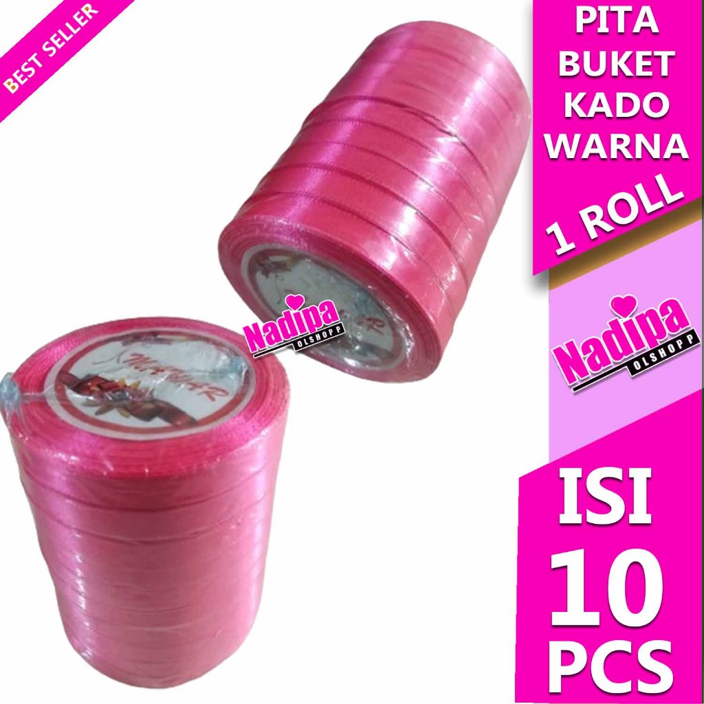 

PITA BUKET DAN KADO WARNA POLOS 1 ROLL ISI 10 PCS nadipa olshopp