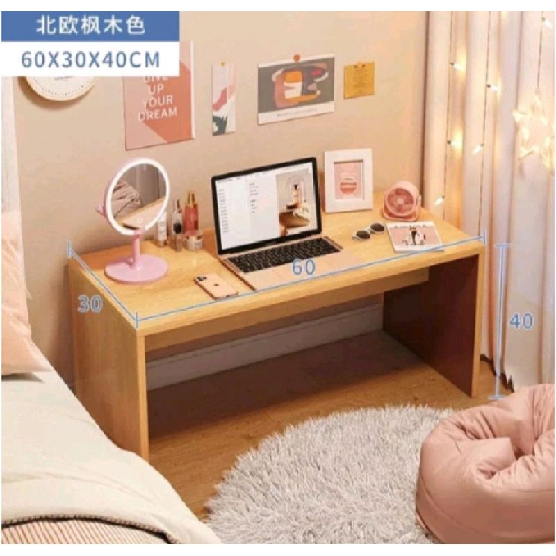 Meja Lesehan Meja Belajar Meja Leptop dari kayu Jatibelanda sudah dirakit