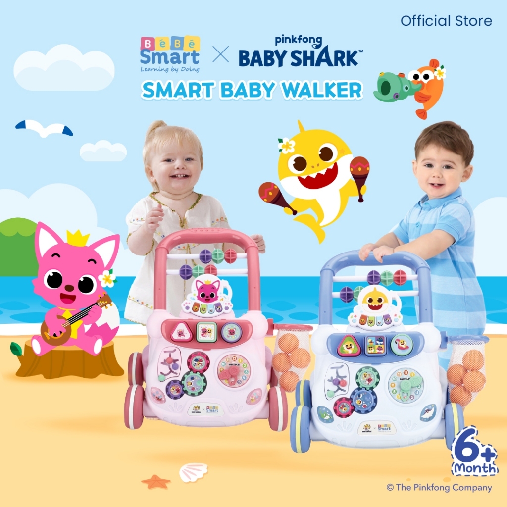 BEBE SMART Smart Baby Walker Baby Shark / Push Walker
