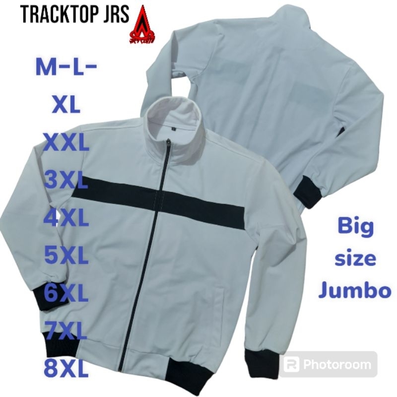 tracktop jrs jaket pria jumbo bahan diadora import jaket olahraga