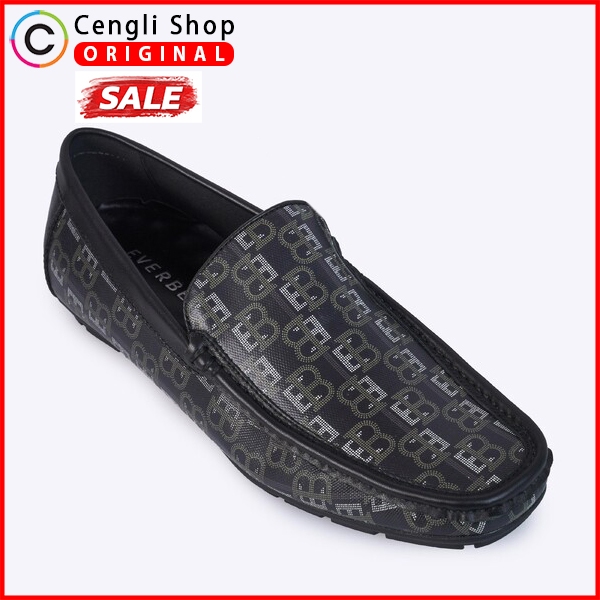 EM88 SEPATU PANSUS EVERBEST PRIA ORIGINAL LOAFER KULIT BRANDED HITAM